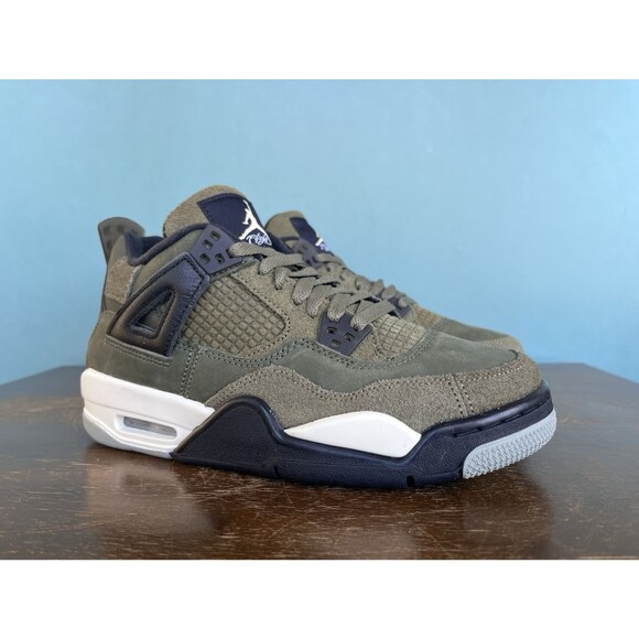 Nike Air Jordan 4 Retro SE Craft Medium Olive Size 6.5Y/Women’s Sz 8 FB9928-200 - Picture 1 of 11
